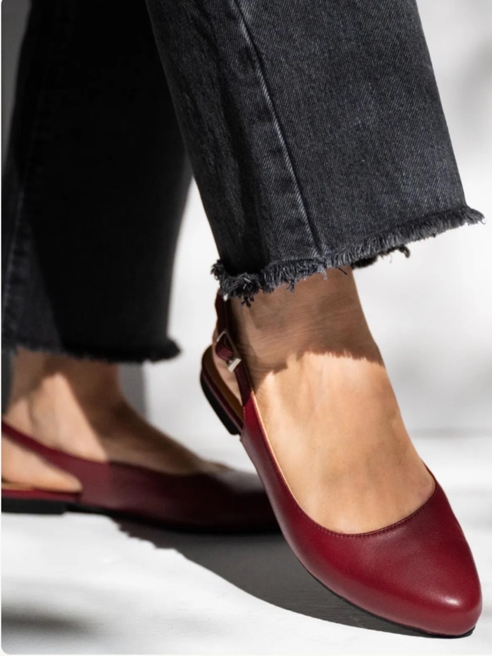 Seychelles Marion Burgundy Slingback Flats